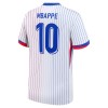 Virallinen Fanipaita Ranska Mbappé 10 Vieraspelipaita Euro 2024 - Miesten